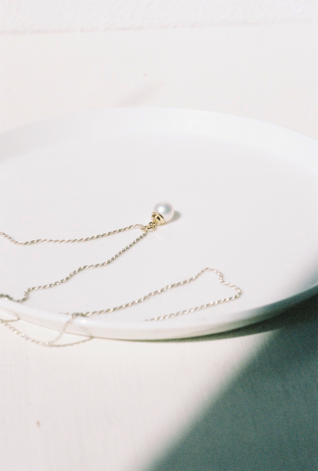 [14k+Silver] Seawater Pearl necklace